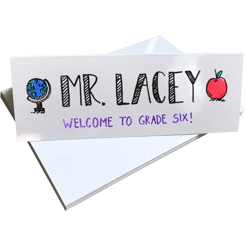 Apostrophe Games Dry Erase Reusable Name Tent Table Cards 8.5 X 3 - 30  Pack : Target