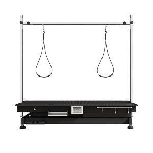 BENCMATE Pet Grooming Tool Professional Electric Lift Pet Grooming Table Adjustable, 264lbs Capacity, Non-Slip Surface, Black, 49.60"*26.00"*9.00" - 1 of 4