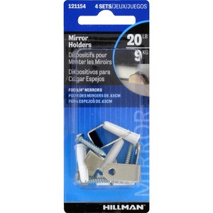 Hillman AnchorWire Silver Hidden Mirror Holder 20 lb 2 pk (Case of 10) - 1 of 1