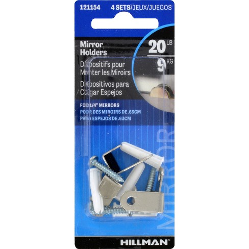 Hillman AnchorWire Silver Hidden Mirror Holder 20 lb 2 pk (Case of 10) - image 1 of 1