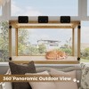 KWPZQEB Waterproof Window Cat Perch Catio, Wood Cat Window Box, Window Catio for Indoor Cats for Playing, Sunbathing, Napping,Nature Friendly Design - 2 of 4