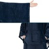 PAVILIA Wearable Blanket Women Men, Oversized Hoodie Sweatshirt Sweater Neck Warmer, Fleece Soft Hug Sleep Pod - 3 of 4