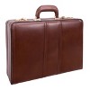 McKlein Coughlin Leather 4.  Expandable Attache Briefcase - Brown - image 2 of 4
