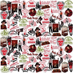 A Nightmare on Elm Street 100ct Vinyl Large Deluxe Stickers Variety Pack - Laptop, Water Bottle, Scrapbooking, Tablet, Skateboard, Indoor/Outdoor - 1 of 4