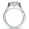 Pompeii3 2 1/5Ct Diamond Luna Lab Created Engagement Ring White, Yellow or Rose Gold - 3 of 4