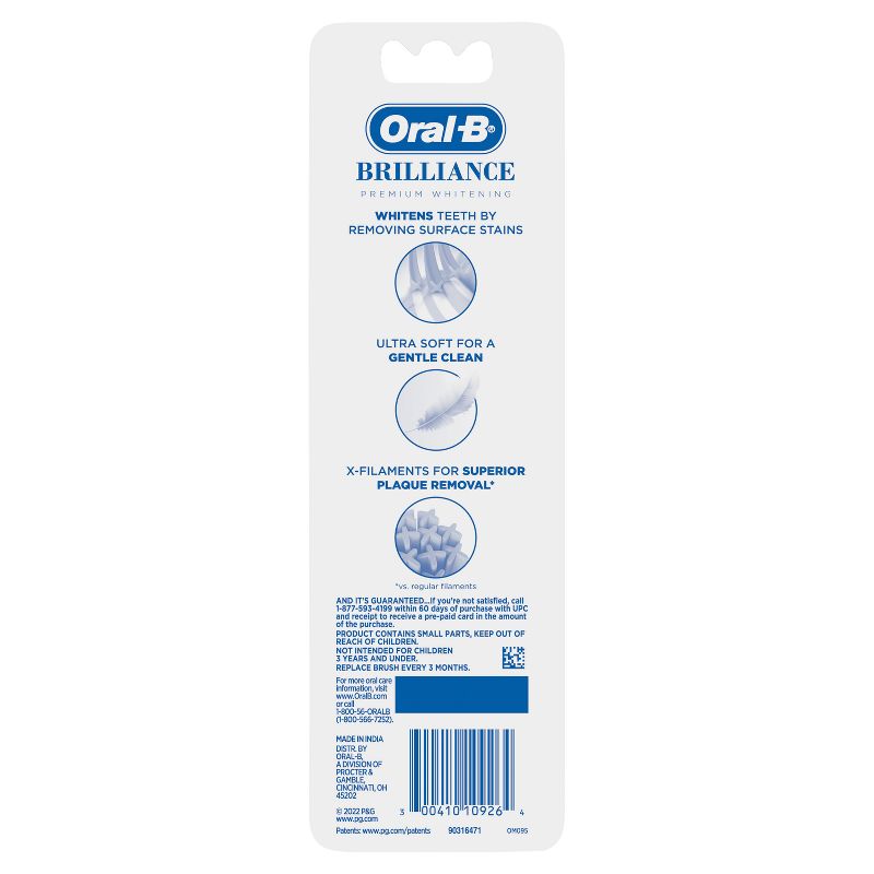 Oral-B Brilliance Whitening Toothbrush - Black - 2ct, 4 of 11
