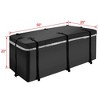 Heavy-Duty Trailer Hitch Cargo Carrier Folding Cargo Rack Rear Luggage Basket 500 Lbs Capacity 2" Receiver Hitch Cargo Rack Luggage Cargo Bag - 3 of 4
