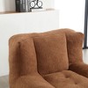 NicBex Velvet Bean Bag Chair,Lazy Sofa Chair with Memory Foam and Ottoman for Living Room,Dining Room,Bedroom,Hallway - 4 of 4