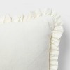 Velvet Bow Kids' Decorative Throw Pillow Cream - Pillowfort™ - 4 of 4