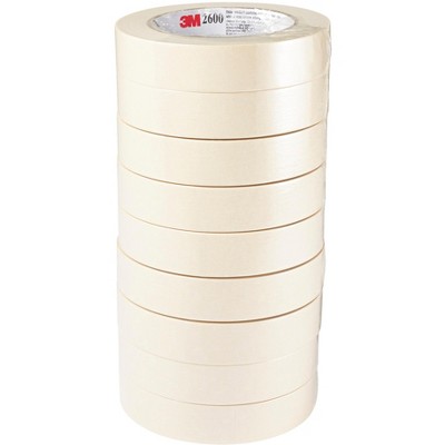 Highland 2600 Masking Tape, 1 Inch x 60 Yards, 3 Inch Core, pk of 9