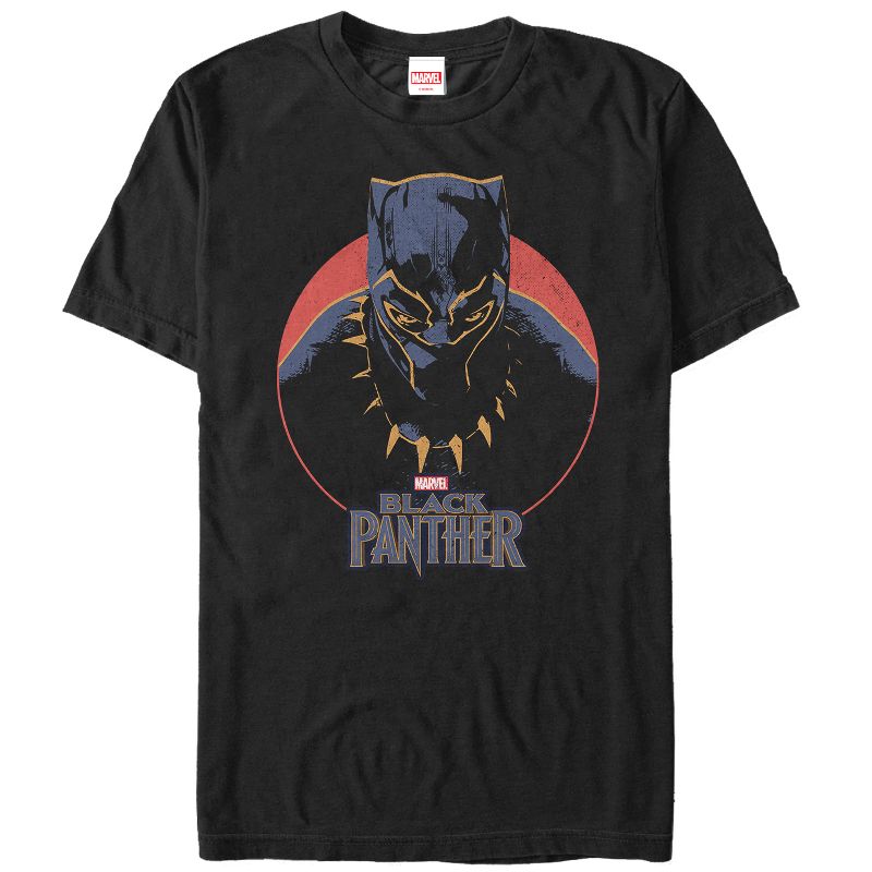Men's Marvel Black Panther 2018 Retro Circle T-Shirt, 1 of 6