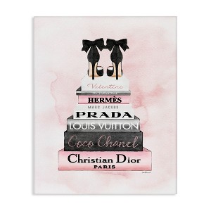 Stupell Industries Black Heels on Bookstack, 24" x 30" - 1 of 4