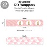 Big Dot of Happiness 1st Birthday Girl - Fun to be One - First Birthday Party Favors and Cupcake Kit - Fabulous Favor Party Pack - 100 Pieces - 3 of 4
