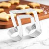 Unique Bargains Pastry Cutter Music Note Cookie Cutter Dishwasher Safe Stainless Steel Silver Tone 1Pcs - 2 of 4
