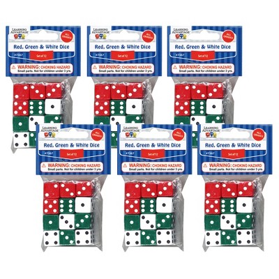 Koplow Games Blank Dice Set with Stickers, 12 per Pack, 6 Packs