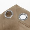 Home Mart Goods Taupe Sheer Window Grommet Curtain Set 84" Inches Long ( 2 Panels) - 3 of 4