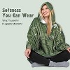 Catalonia Women's Casual Blanket Hoodie Sweatshirt, Cozy Fleece Blanket Pullover Sweater with front Pocket, Clothing Cozy Gift for Wife Woman - 3 of 4