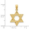 Black Bow Jewelry 14k Yellow Gold Diamond-Cut Star of David Pendant, 16mm (5/8 Inch) - 4 of 4