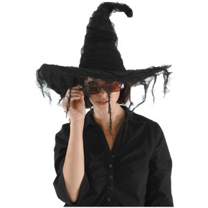 HalloweenCostumes.com  Women Women's Grunge Witch Black Hat, Black - 1 of 1