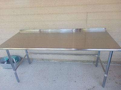 Flash Furniture Reese Commercial Grade 430 Stainless Steel 18 Gauge Nsf ...