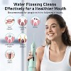 COSLUS Water Dental Flosser Teeth Pick: Portable Cordless Oral Irrigator 300ML Rechargeable Travel Irrigation Cleaner Electric Flossing Machine - 2 of 4