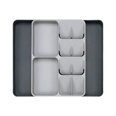 LunaLulinlk Silverware Drawer Organizer, Expandable Utensil Organizer for Kitchen Drawers, Adjustable Cutlery, Compact Drawer Divider