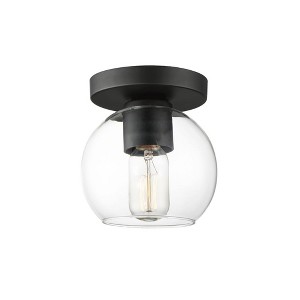 Maxim Lighting Knox 1 - Light Flush Mount in  Black - 1 of 4