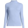 Lands' End Women's Drapey Rib Skimming Long Sleeve Mock Neck - 3 of 3