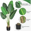 Artificial Tree Bird of Paradise Faux Plant Palm Tree Artificial Bird of Paradise Plant for Home Decor Indoor Outdoor Office - 3 of 4