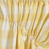 Park Designs Buffalo Check Lined Gathered Yellow Swags 72" x 63" - 3 of 3