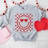 Simply Sage Market S.W.Smiley Smiley Face Hearts Sweatshirt - 2 of 4