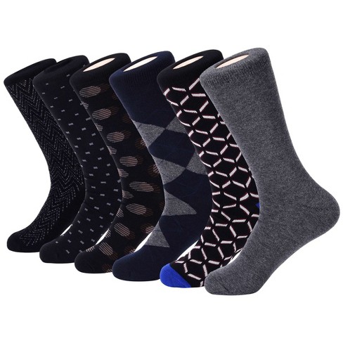 Mio Marino - Men's Modern Collection Dress Socks 6 Pack - Astral ...