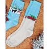 Memoi Men's Festive Puppy Pickup Truck Novelty Crew Socks - 4 of 4