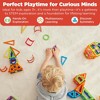 Magformers Super Square 12 Pieces Rainbow Colors, Educational Magnetic Geometric Shapes Tiles Building STEM Toy Set Ages 3+ - 3 of 4