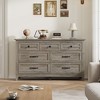 7 Dresser for Bedroom, 54" Wide Wooden Drawer Dresser with Storage Freestanding, Closet Storage Chest - 2 of 4