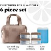 Fit & Fresh Neoprene Like Lunch Bag For Women, Insulated Womens Lunch Bag For Work, Tear & Stain Resistant Large Lunch Box - 2 of 4