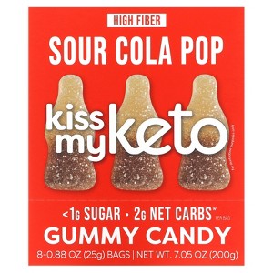 Kiss My Keto Gummies Candy – Low Carb Candy Sour Cola Pop, Keto Snack Pack – Healthy Candy Gummys – Vegan Candy, Keto Gummy Candy – Keto Candy Gummies - 1 of 3