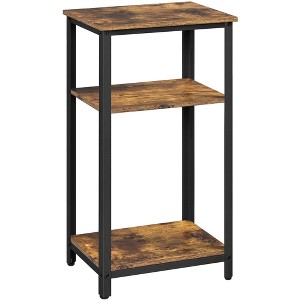 Yaheetech Tall End Table Accent Table, 30 in Industrial Side Table with Strong Wooden Shelves - 1 of 4