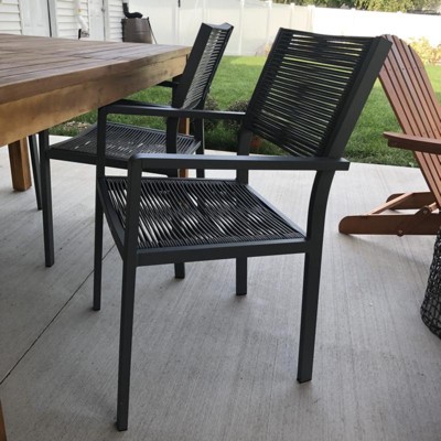 Cape Coral 2pk Aluminum Dining Chair With Rope Seat - Christopher ...