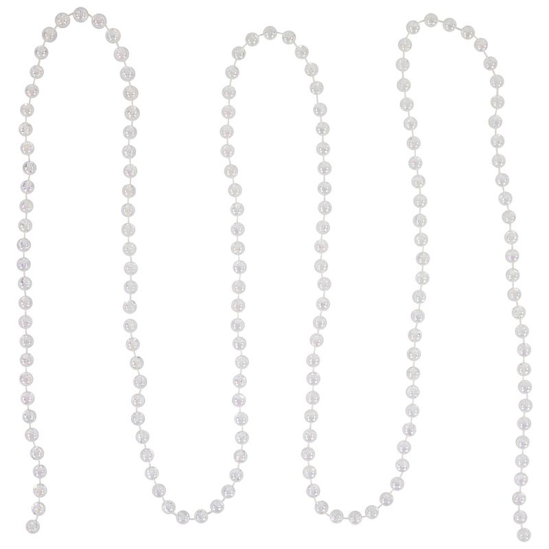 Northlight 33' Clear Iridescent Beaded Artificial Christmas Garland, Unlit, 5 of 6