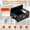 35Qt Commercial Insulated Food Pan Carrier Catering Hot Cold Serving Dish 3 Pans - 3 of 4