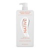 Native Moisturizing Body Wash Shea Butter for Women & Men - 24hr Hydration - Peach & Orange Blossom - Sulfate Free - Paraben Free - 18 fl oz - 2 of 4