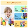 PICASSO-TILES Magnetic Tiles for Kids 101PCS, with Tote Bag and Idea Book Guide Included, STEM Building Blocks Educational Toy - 4 of 4