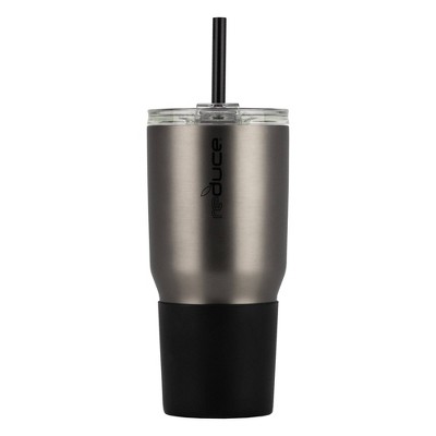 Reduce 34oz Cold1 Insulated Stainless Steel Straw Tumbler with Silicone Grip