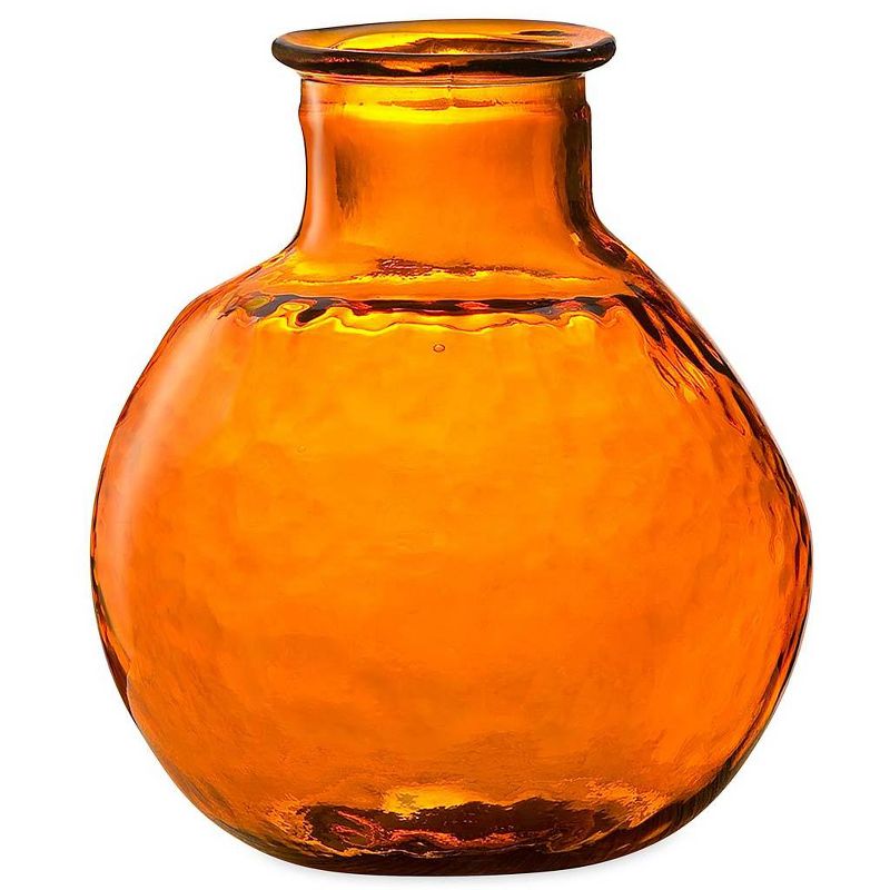 VivaTerra Oval Recycled Glass Balloon Vase, 12", 1 of 2