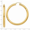 Black Bow Jewelry 5mm, 14k Yellow Gold Classic Round Hoop Earrings, 60mm (2 3/8 Inch) - 3 of 4