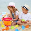 COZONY Collapsible Beach Toys Set with Sand Buckets Shovels and Molds for Kids Summer Travel - 4 of 4