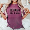 Simply Sage Market Women's Herding Kids and Cows Short Sleeve Garment Dyed Tee - 2 of 4