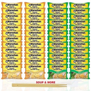Maruchan Ramen Instant Noodle Soup - 2 Flavors - 24 Packs Roast Chicken & 24 Packs Chili - 1 of 1