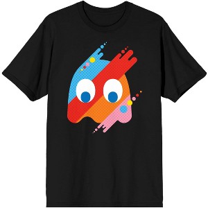 PacMan Ghost Fusion Art Men's Black Tshirt - 1 of 2